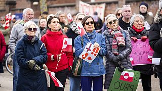 Koppenhágai demonstráció Grönland mellett