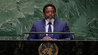 Former President of the DRC Joseph Kabila addresses the 73rd session of the UN General Assembly in New York, 25 September, 2018