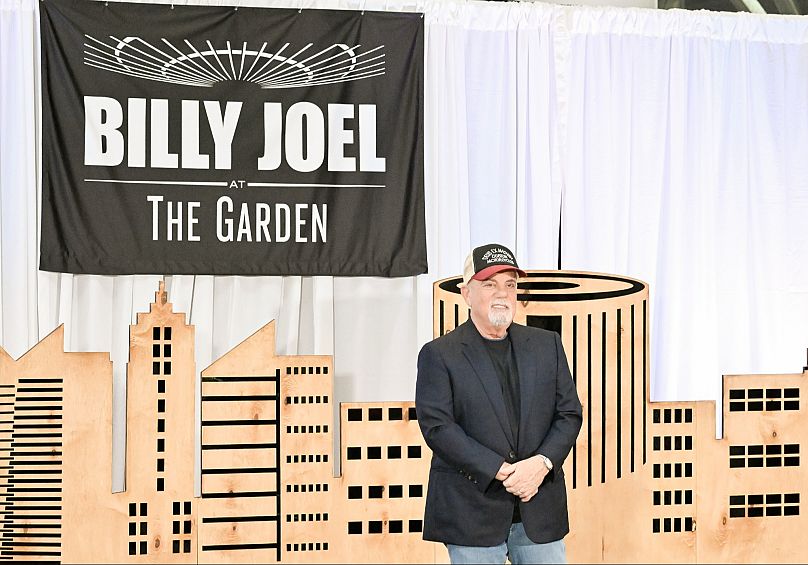 Billy Joel poses after announcing his Madison Square Garden residency to end after July 2024 at Madison Square Garden on Thursday, June 1, 2023, in New York.