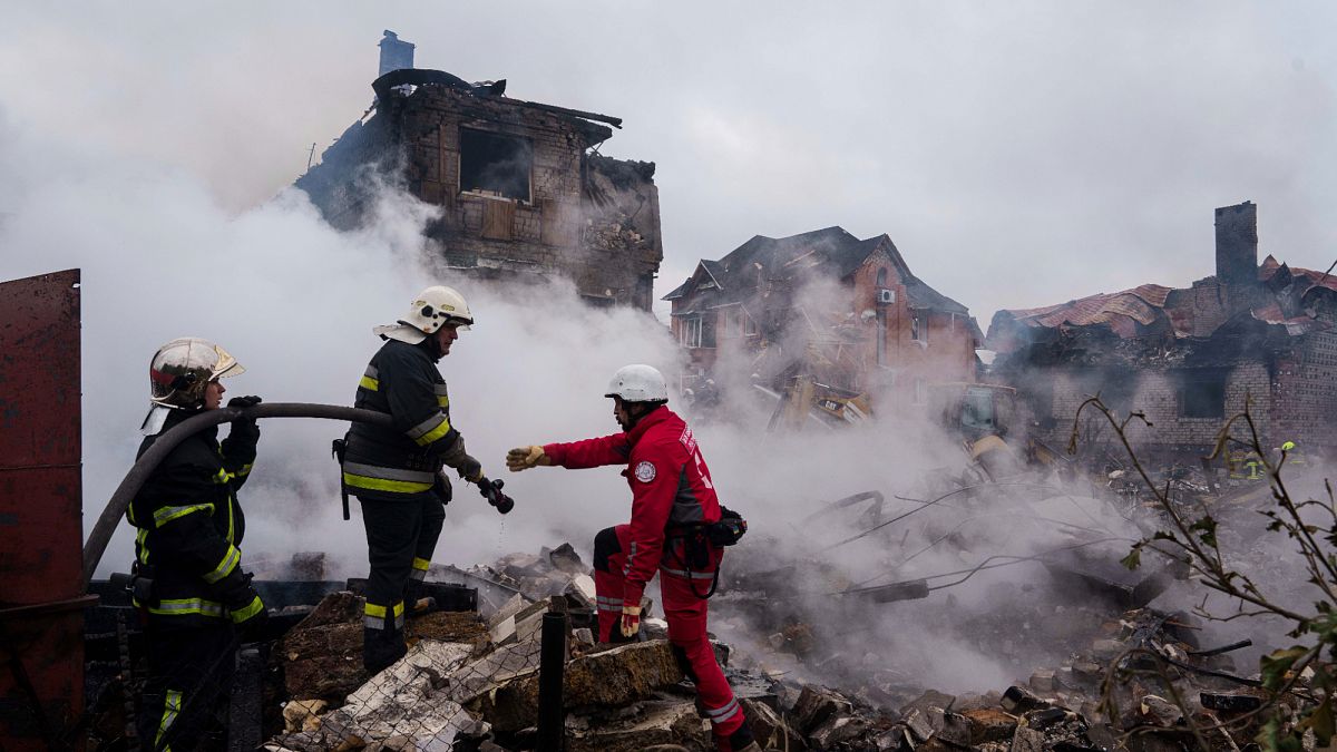 At least 12 people killed in Ukraine after Russia’s largest attack