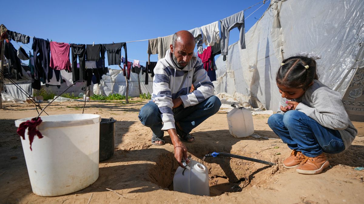 Family in Gaza displaced for tenth time as bombardment continues