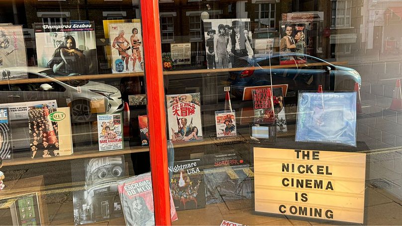 The Nickel's window display - full of obscure treasures!