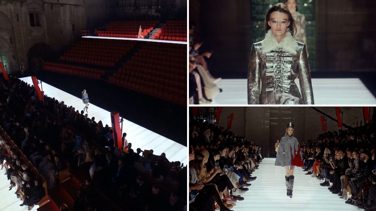 Louis Vuitton channels Medieval Futurism in dazzling runway show from French castle