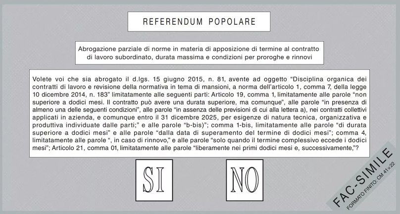 scheda grigia quesito 3 referendum 8 - 9 giugno