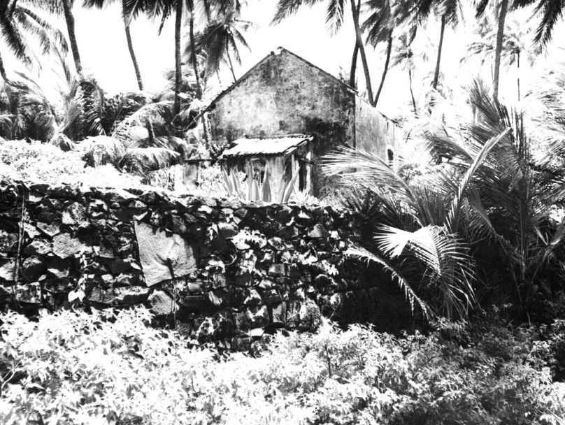 La maison sur l'île du Diable en Guyane française où le capitaine Alfred Dreyfus a été enfermé de 1894 à 1899.