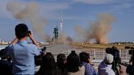 A Long March rocket lifts off at the Jiuquan Satellite Launch Center in Jiuquan, 24 April, 2025