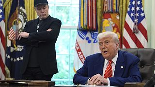 Elon Musk és Donald Trump a Fehér Házban