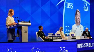 EU High Representative for Foreign Affairs and Security Policy Kaja Kallas speaks during the Shangri-La Dialogue summit in Singapore, 31 May 2025