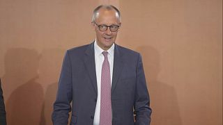 German Chancellor Friedrich Merz arrives for the cabinet meeting at the chancellery in Berlin, Germany, Wednesday, May 28, 2025. 