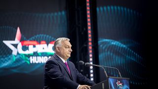 Orbán Viktor a CPAC megnyitóján a Budapest Kongresszusi Központban, 2025. május 29-én