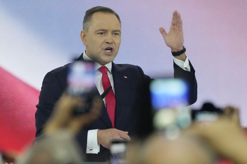 Karol Nawrocki na wiecu wyborczym