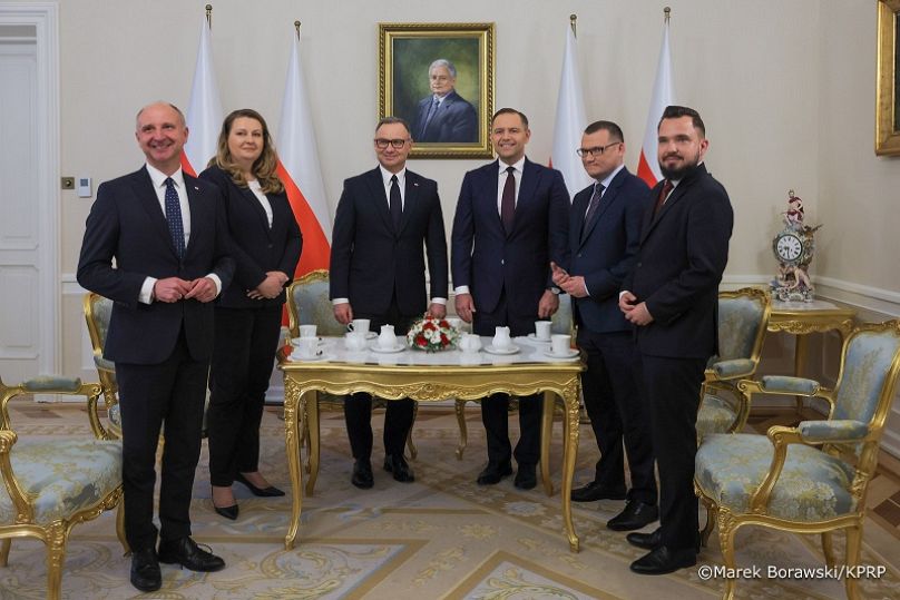 Wizyta Karola Nawrockiego w Pałacu Prezydenckim, 3.06.2025 r.