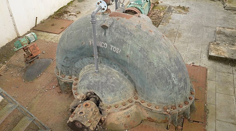 Una de las bombas colocadas a principios del siglo XX para extraer agua