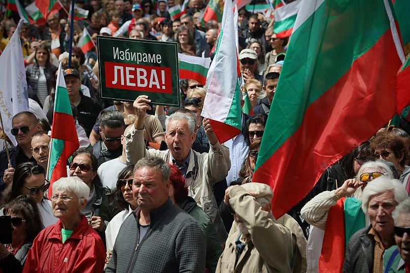 "Мы выбираем болгарский лев". Акция в Софии, 31 мая 2025 года.