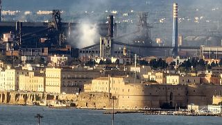 The Ilva steel plant, December 2024. Thousands of people live close by in the Tamburi district, which is downward of the factory.
