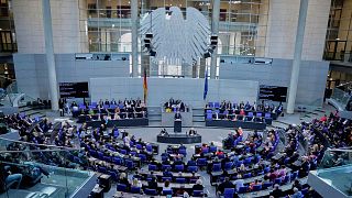 A view of a parliamentary session in the German Bundestag, Berlin.