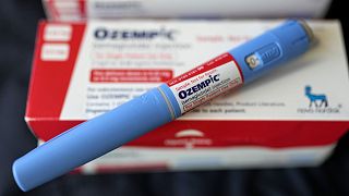 The injectable drug Ozempic is shown in 2023.