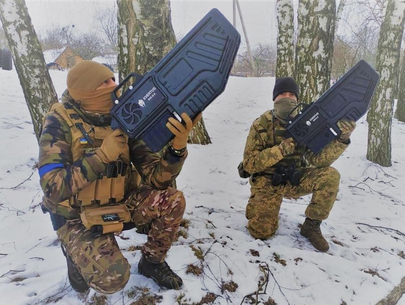 Ukrán kézi drónelhárító eszközök