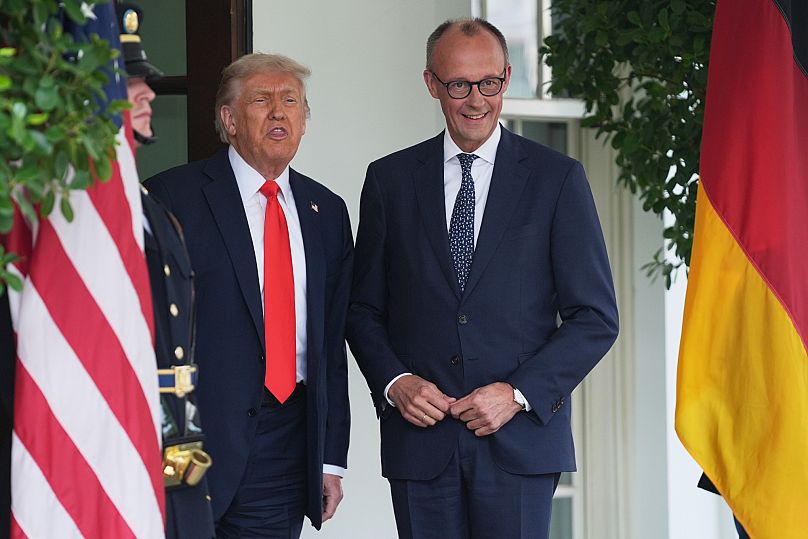 Trump y Merz en la Casa Blanca.