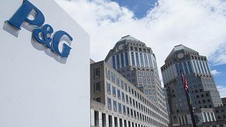 FILE - Proctor & Gamble headquarters complex is seen in downtown Cincinnati.
