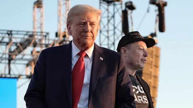 Trump and Musk during the campaign trail