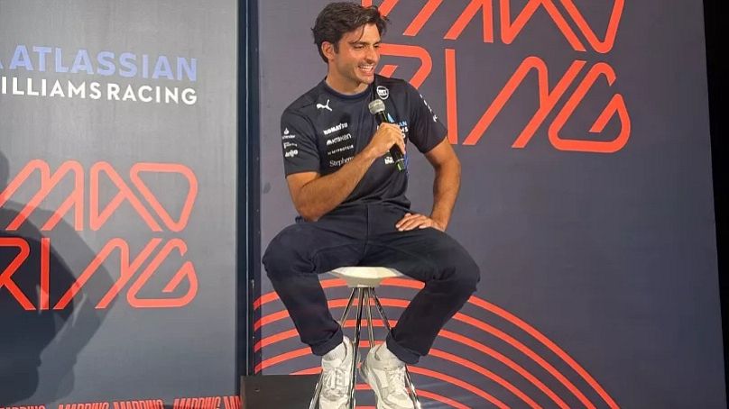Carlos Sainz Jr. durante la rueda de prensa de presentación del Madring.