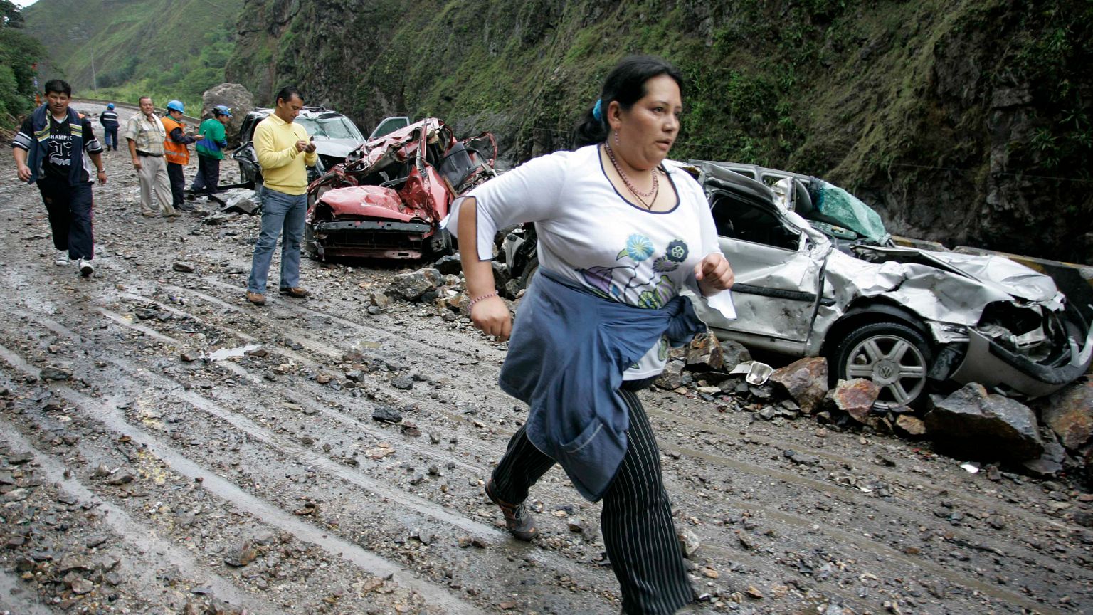 File photo. Earthquake in Colombia.