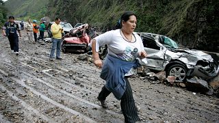 File photo. Earthquake in Colombia.