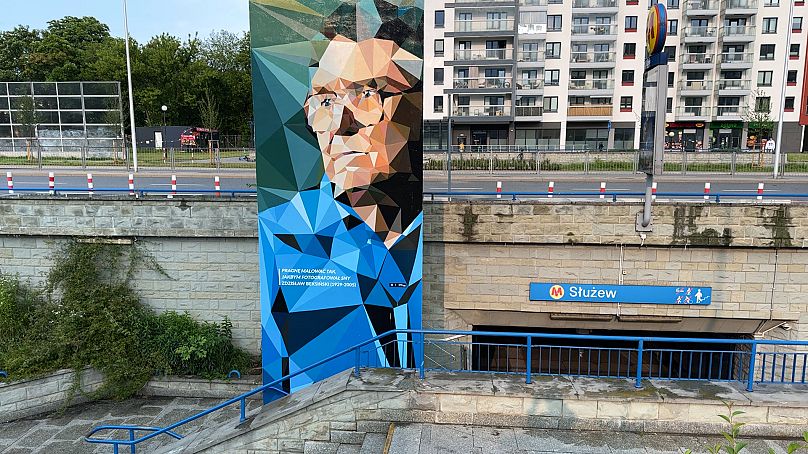 Entrée de la station « Służew » sur la ligne de métro M1