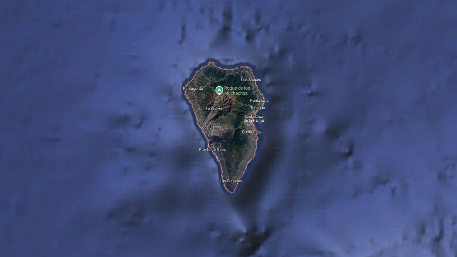 La isla canaria de La Palma (España).