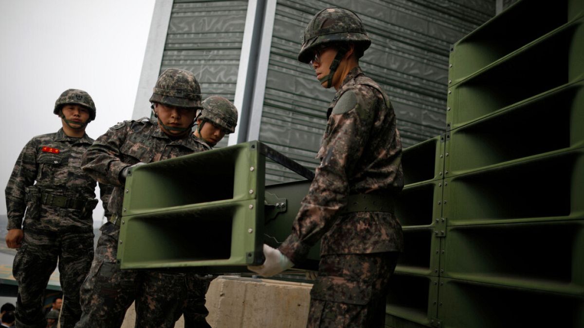 South Korea halts anti-North loudspeaker broadcasts along border to 'restore trust'