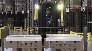 Installation of BSH's central appliance distribution centre on November 1, 2017 in New Bern, N.C, U.S.A.