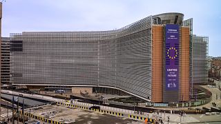 The Berleymont building of the European Commission in Brussels 