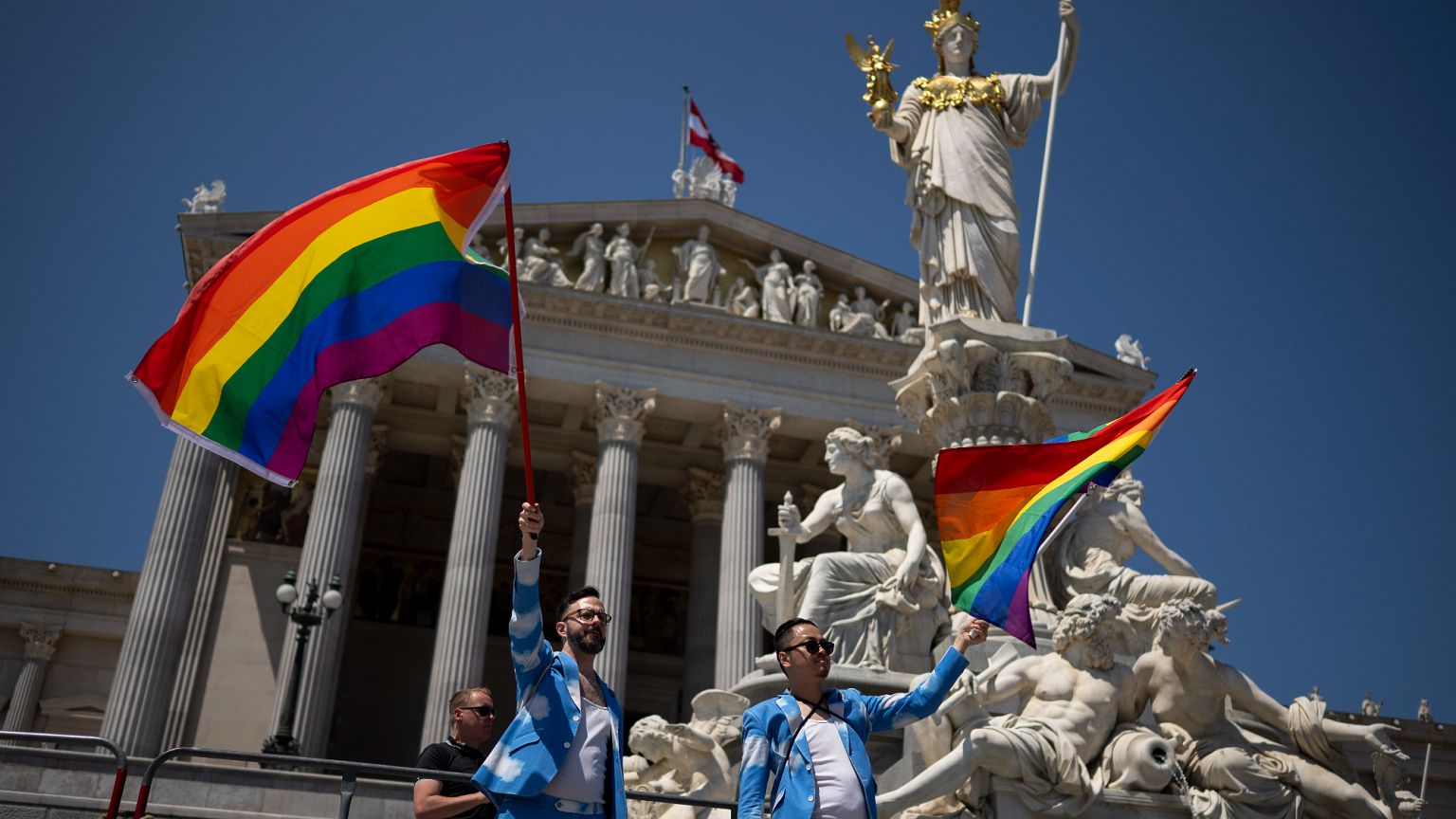 LGBT pride parade in Vienna. 