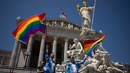 LGBT pride parade in Vienna. 