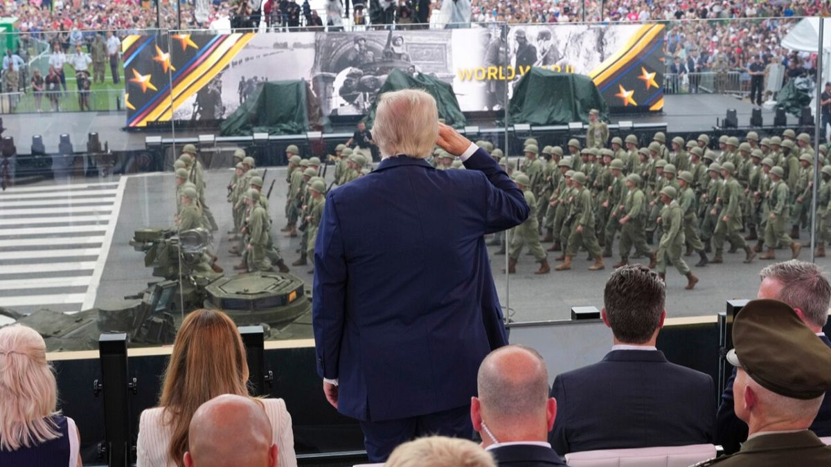 Trump hosts military parade for US Army anniversary amid 'No Kings' protests across the country