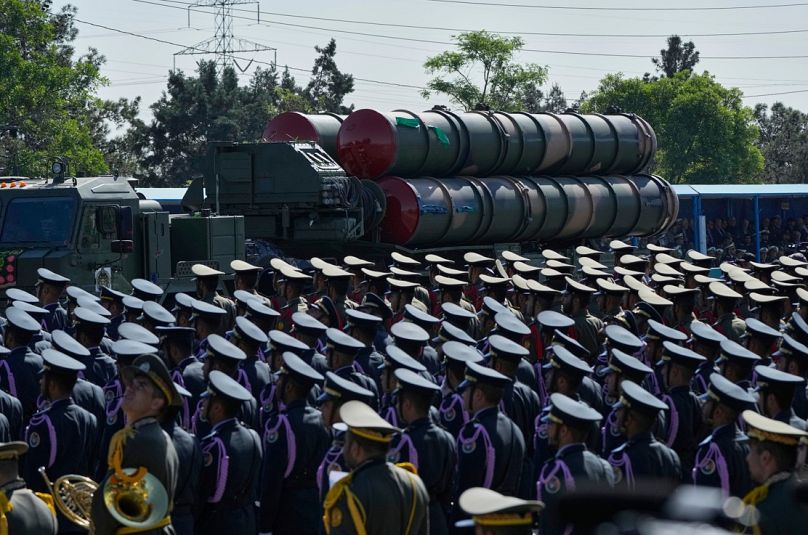 Desfile militar que conmemora el Día del Ejército Nacional de Irán, Irán, el viernes 18 de abril.