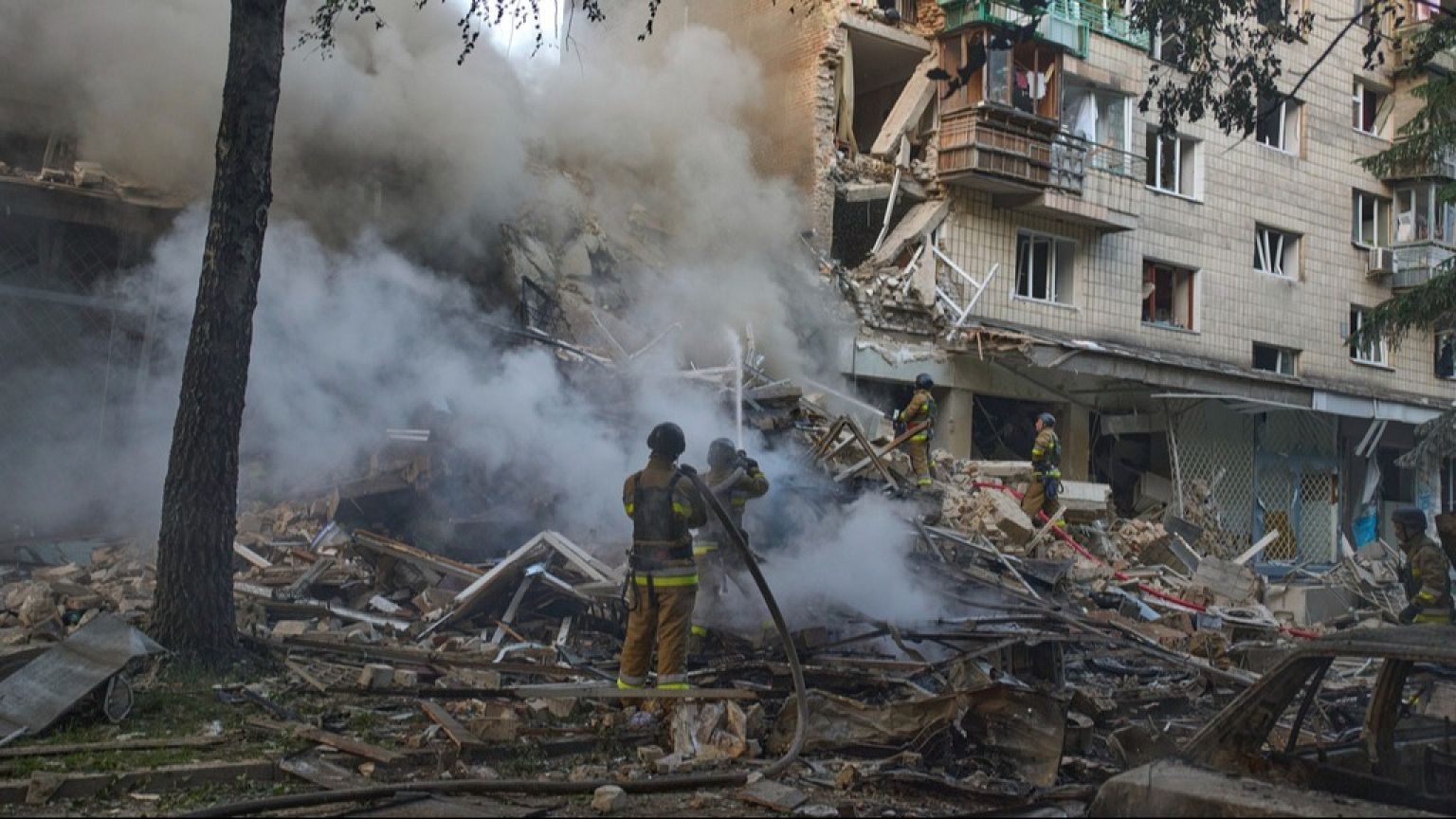 Kiev sufre ataque ruso durante la noche dejando al menos 15 muertos y más de 100 heridos | Euronews