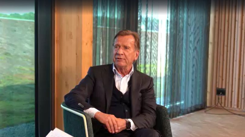 L'amministratore delegato di Volvo Cars, Håkan Samuelsson, durante l'intervista con Euronews