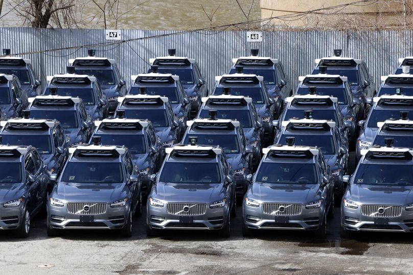 Parking samochodów Volvo w Pittsburgu.