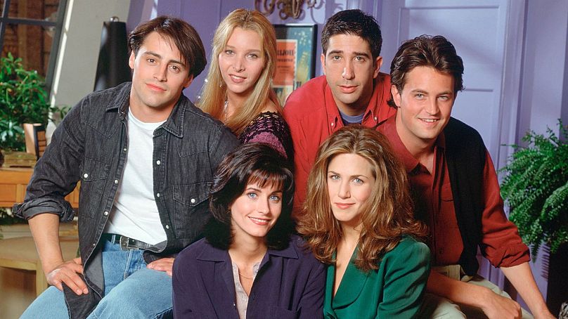 El elenco de 'Friends', con Perry a la derecha.