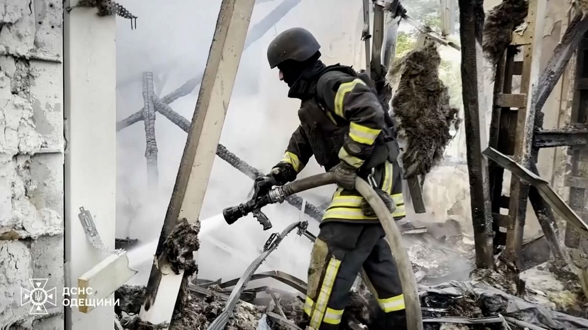 Russian strike on Odesa kills one and injures 17, including pregnant woman