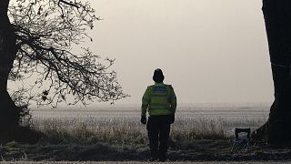 FILE: A British police officer near Levington, east of Ipswich, 20 December 2006