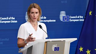 High Representative Kaja Kallas spoke after holding a phone call with EU foreign affairs ministers.