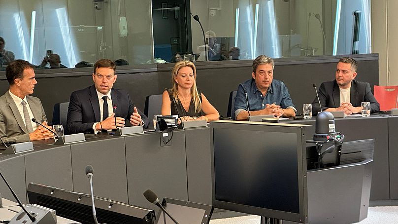 Εκδήλωση των Ευρωπαίων Φιλελευθέρων στην οποία συμμετείχαν συγγενείς των Τεμπών πραγματοποιήθηκε στο Στρασβούργο.