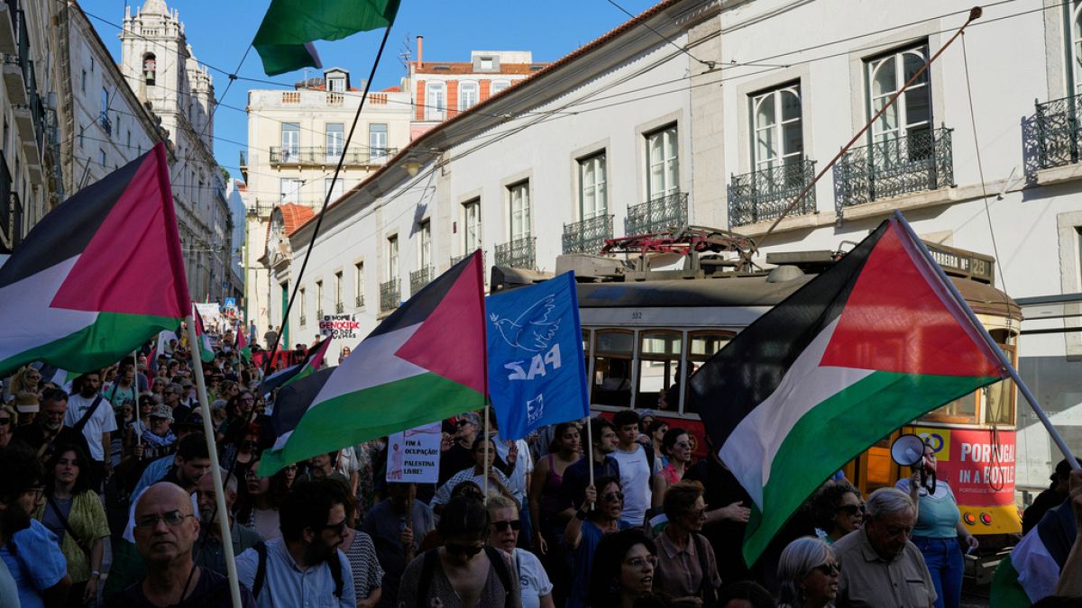 Portugal : des centaines de manifestants demandent la reconnaissance de l'État palestinien et la fin du génocide