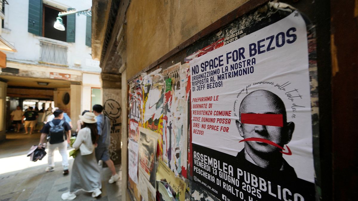 ‘We don’t need Bezos’: Venetians plan to protest billionaire’s wedding