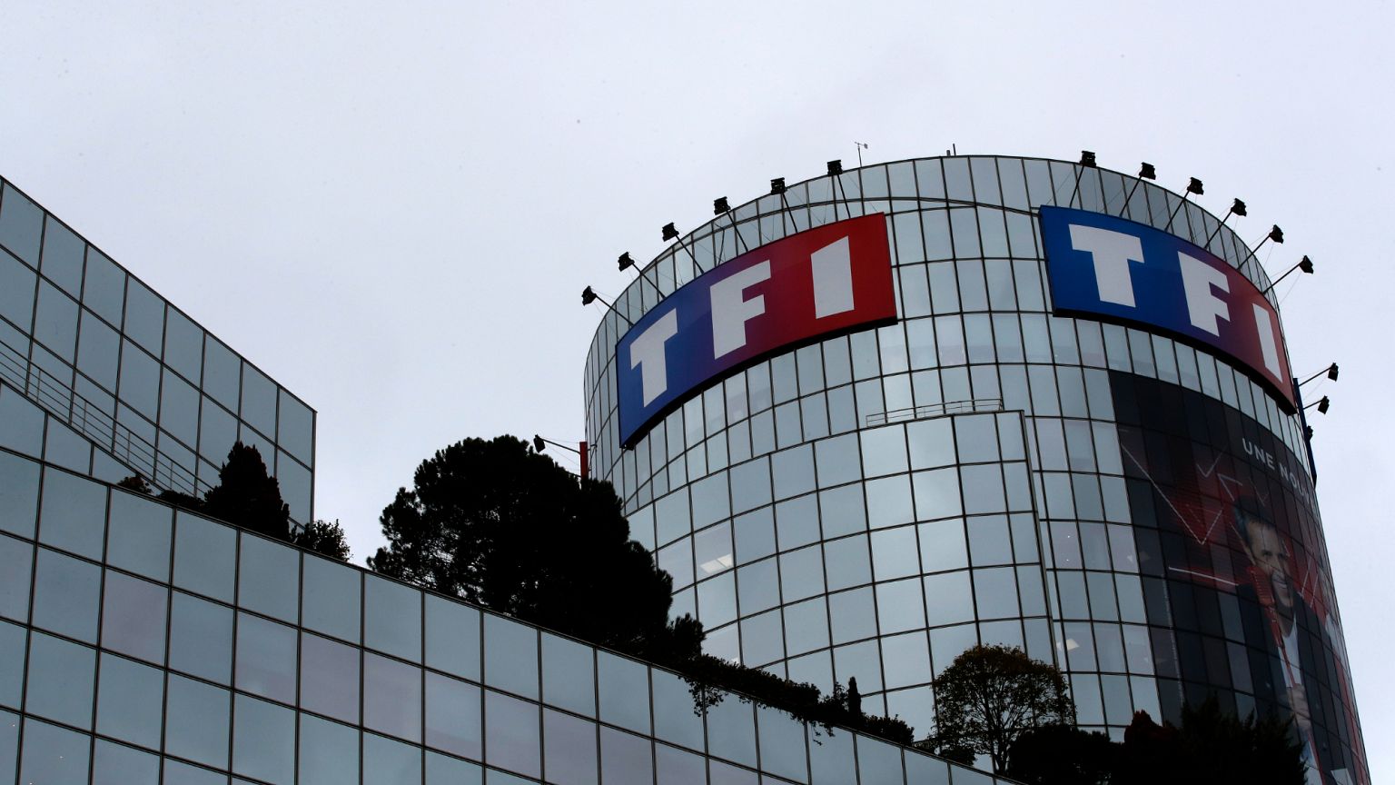 The headquarters of TF1 group, a private national French TV channel, is pictured in Boulogne-Billancourt, outside Paris. 6 Feb 2019.