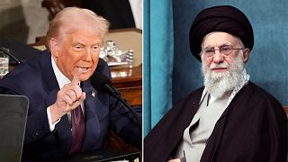 Foto de Trump y Ali Jamenei.