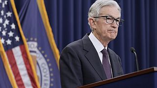 Federal Reserve Board Chairman Jerome Powell speaks during a news conference at the Federal Reserve in Washington, Wednesday, June 18, 2025